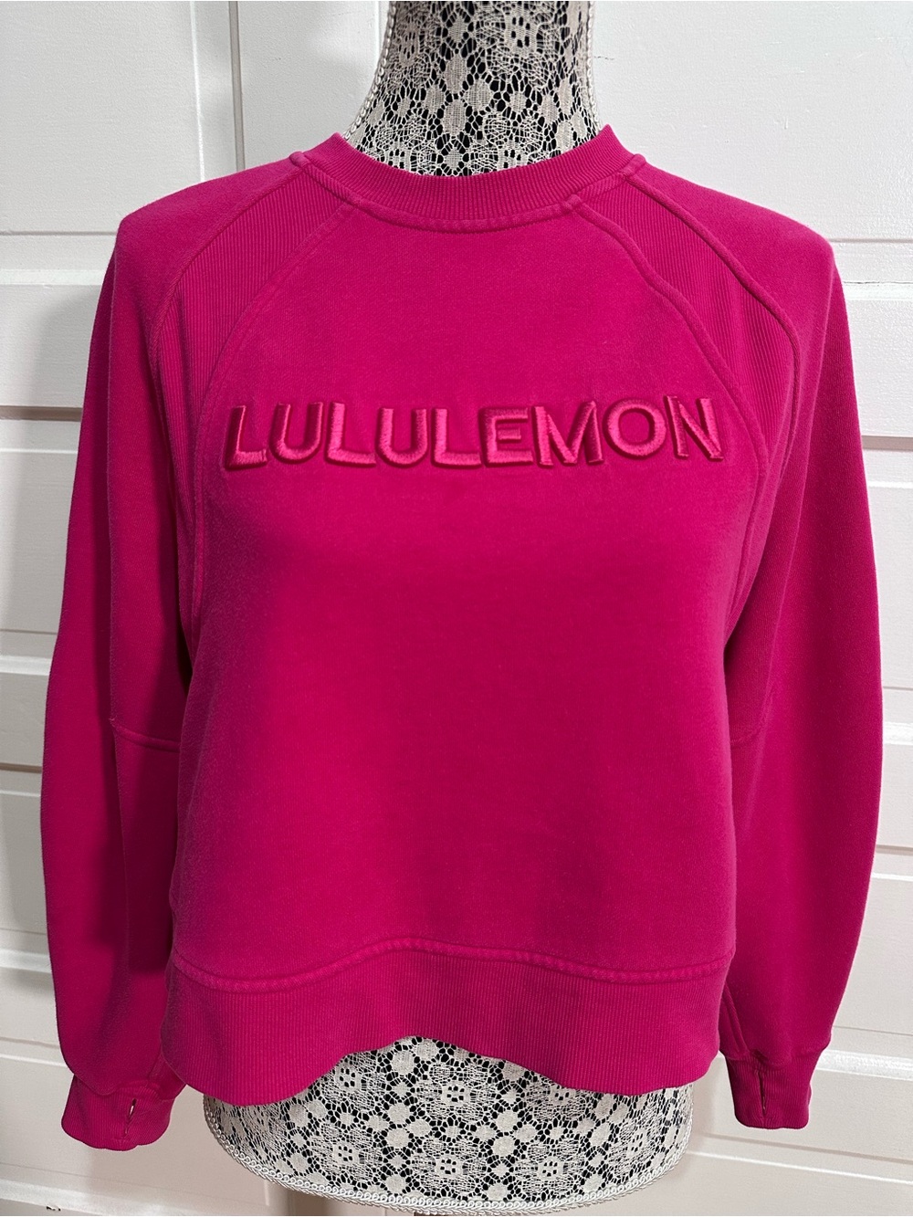 Lululemon Scuba Oversized Pullover *Wordmark Size XS/S Passionate Pink $138